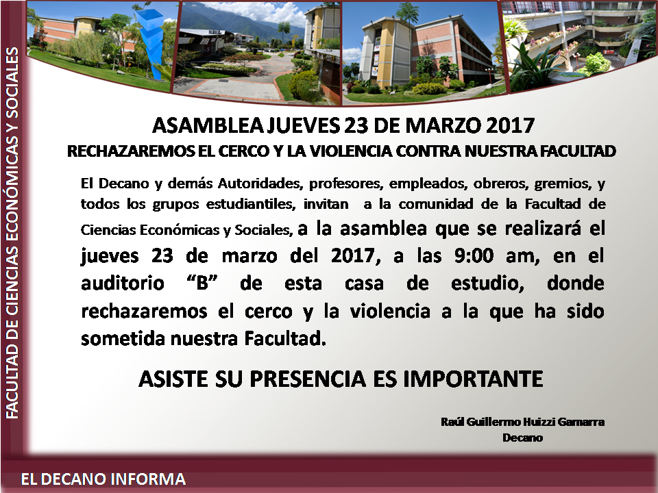 ASAMBLEA JUEVES 23 DE MARZO 1