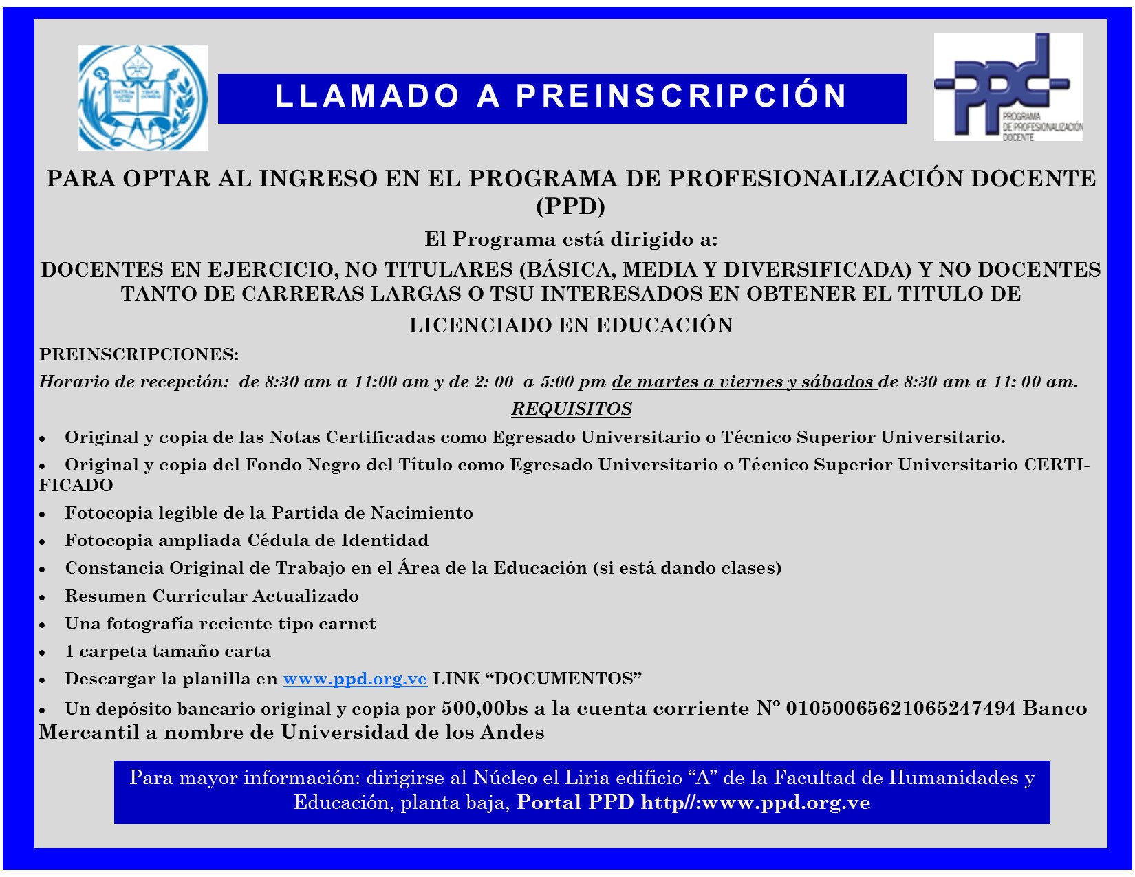 AFICHE DE PREINSCRIPCION 2