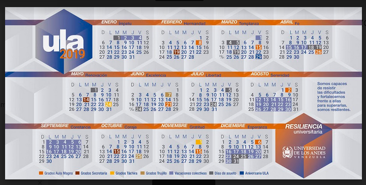 CALENDARIO 2019